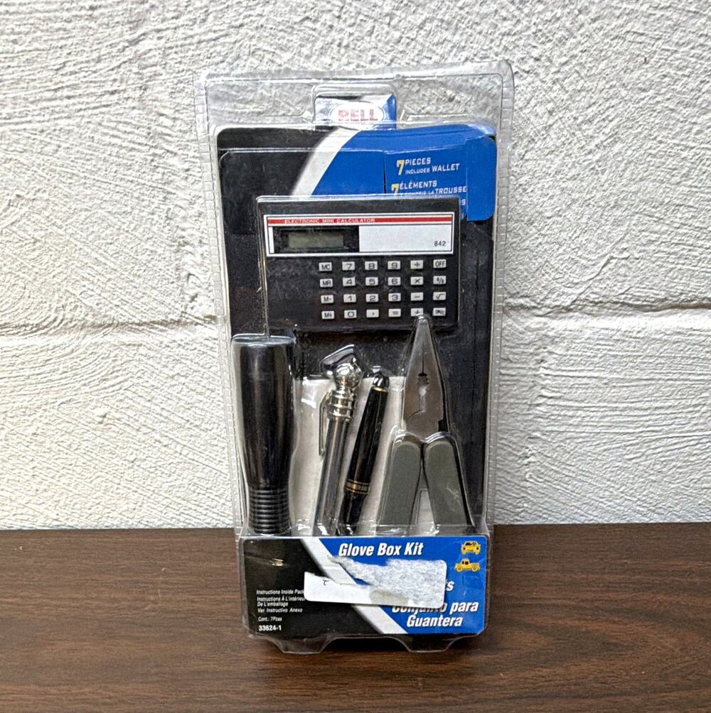 Bell Glove Box Kit w/ Wallet, Flashlight, Notepad & Calculator 33624-1